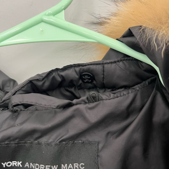 Andrew Marc Women's Kendell Genuine Coyote Fur Trimmed Quilted Jacket, med - Picture 5 of 7